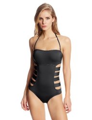 banded one piece swimsuit